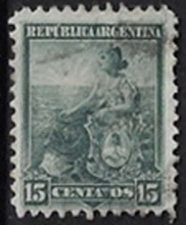 „Symbol der Republik“ (Allegorie der sitzenden Freiheit) – 15 Centavos