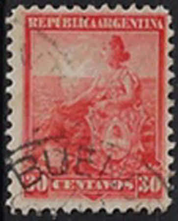 „Symbol der Republik“ (Allegorie der sitzenden Freiheit) – 30 Centavos