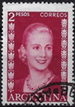Eva Perón, 1919 - 1952. Mit Aufschrift „EVA PERON“ – 3 P