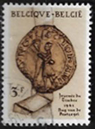 Siegel von Jan Bode, Ratsherr von Antwerpen. 1264 - 3 Fr