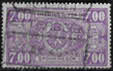 Geflügeltes Rad und Schild. Wertangabe im Rechteck, 1. Auflage. – 7,00 Fr