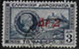 General Charles Nicolas Fabvier und die Akropolis mit rotem Aufdruck „ΔΡ. 2“ – 2/3 Dr