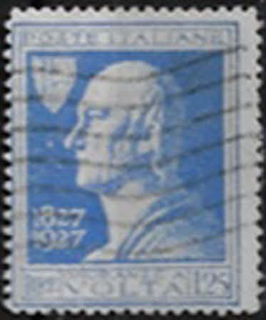Marmorbüste von Alessandro Volta (1745–1827), Chemiker und Physiker. – 1.25 L