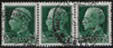 Bildnis von Vittorio Emanuele III., Blickrichtung links. – 3 x 25 C
