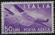 Demokratisch (1. Ausgabe), Luftpost – Italienische Republik (1946–48). – 50 L