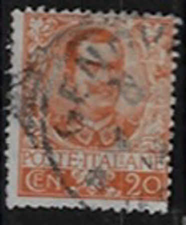 Bildnis von Vittorio Emanuele III. und florale Ornamente – 1901–20 C