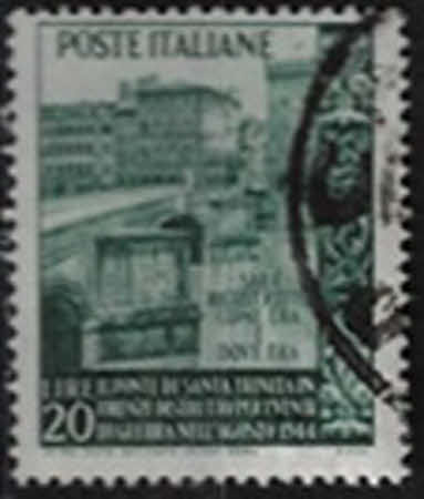 Rekonstruktion der Santa-Trinità-Brücke in Florenz. – 20 L