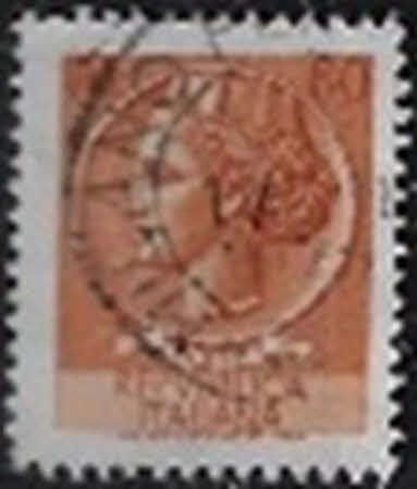 Antike Münze aus Syrakus, „Turmbewehrtes Italien“, 80 L