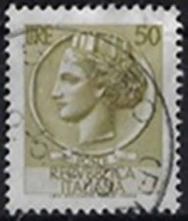 Aktuell verwendete Serie. Syrakusanische Münze 50 L