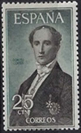 Porträt von Juan Donoso Cortés– 25 Cts