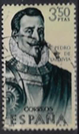 Pedro de Valdivia (spanischer Konquistador und Gründer von Städten wie Santiago de Chile) – 3.50 Pta